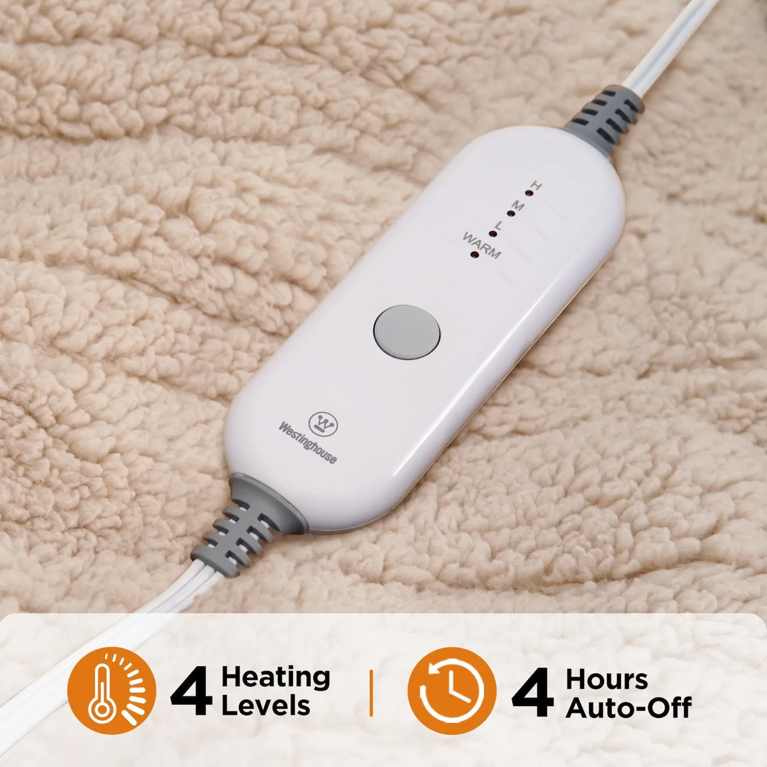 Westinghouse Electric Blanket Plush Sherpa