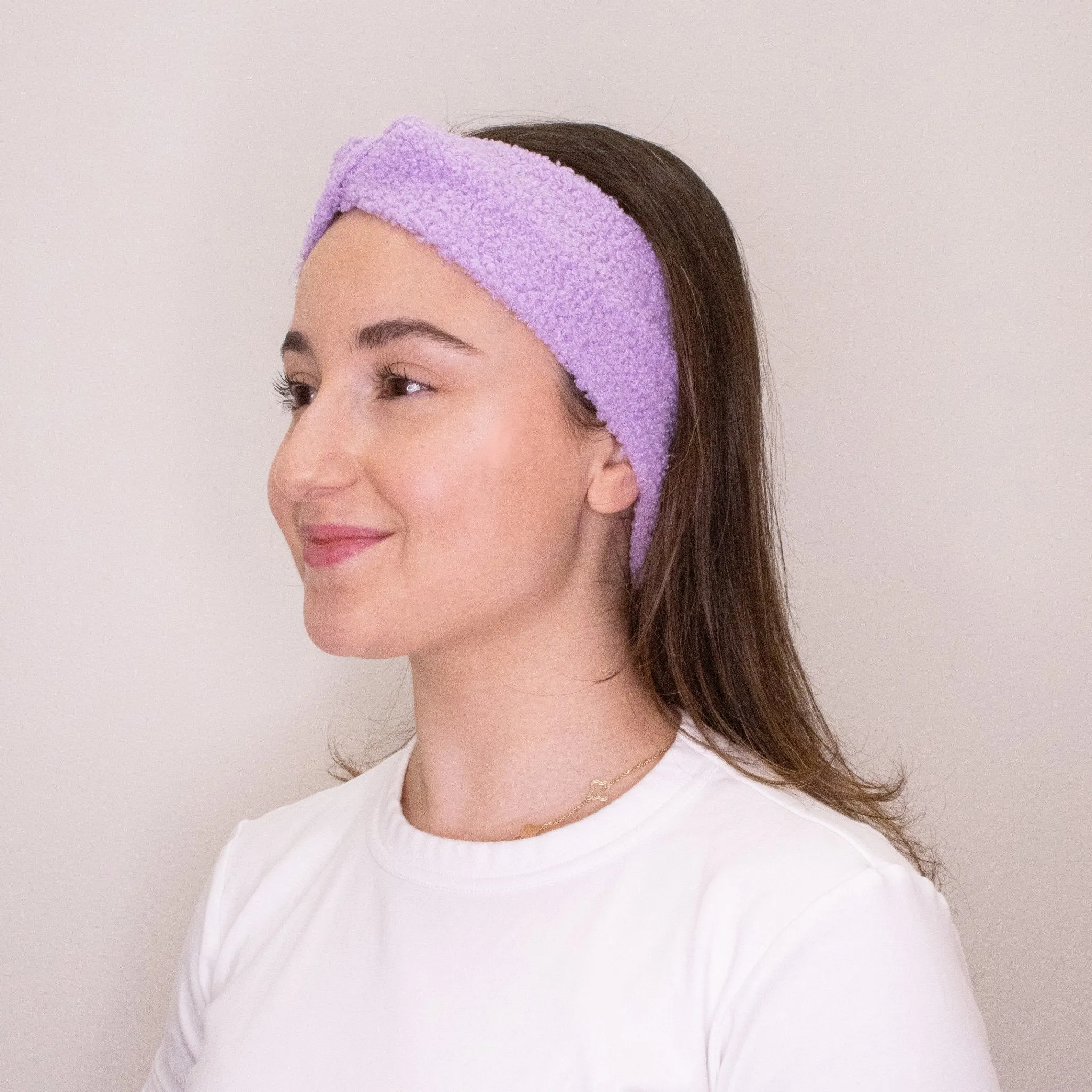 Wide Criss Cross Sherpa Headbands - 2 Pack