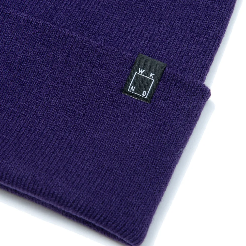 Wknd Classic Cuff Beanie Purple