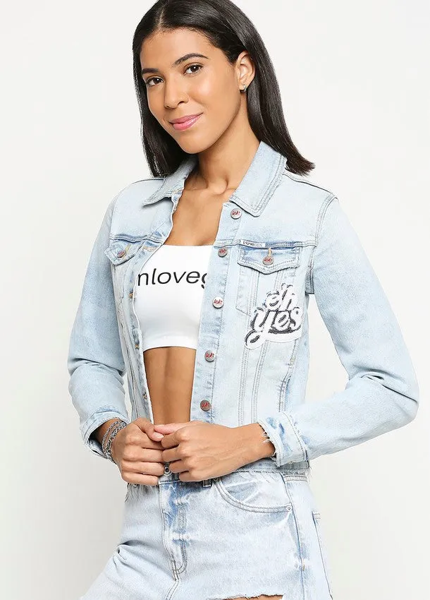 Women's Atlanta Light Blue Denim Jacket