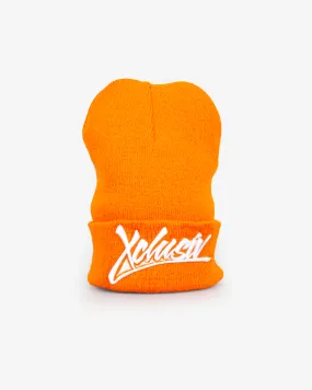 XCLUSIV ORANGE SIGNATURE LOGO BEANIE